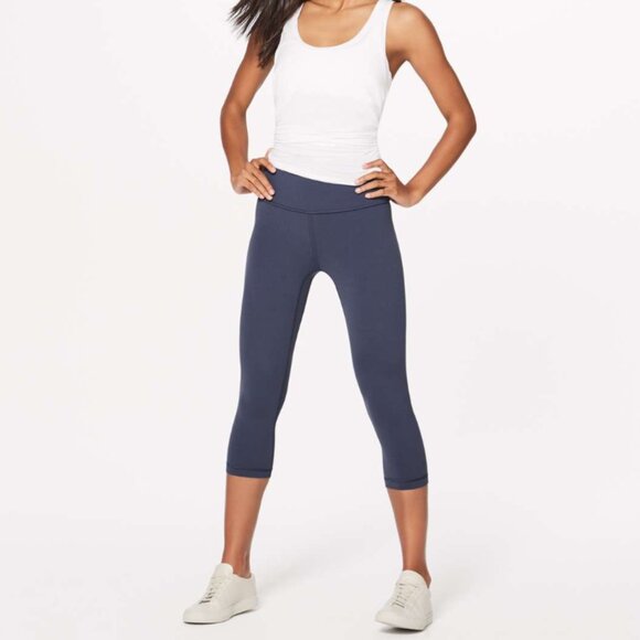 ⬇️ Lululemon Align Crop (19") Shadow Blue Size 8 - Picture 2 of 11